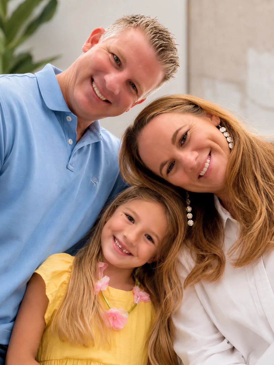 Leah O'Rourke with her family around Tampa Bay